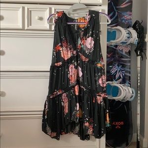 Free people flowered mini dress